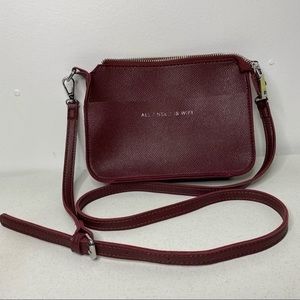 Melie Bianco Vegan Leather Crossbody/Clutch